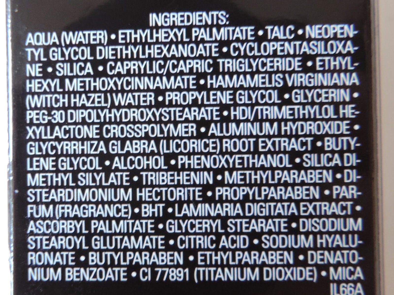 Le Blanc De Chanel Multi-Use Illuminating Base Ingredients List
