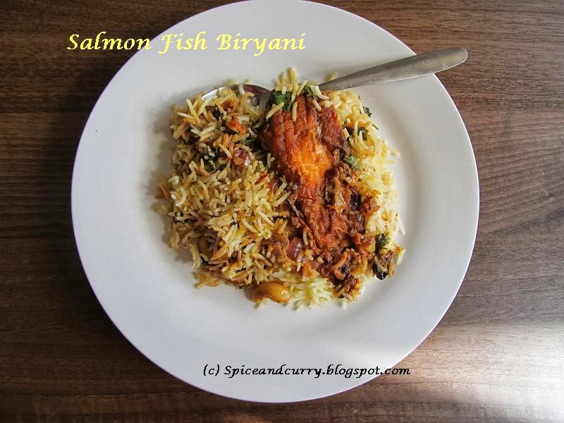 Spice and Curry Salmon Fish Biryani and about million hits
