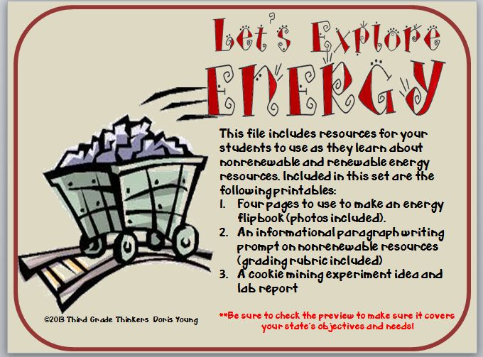 Third Grade Thinkers: Investigating Energy Resources