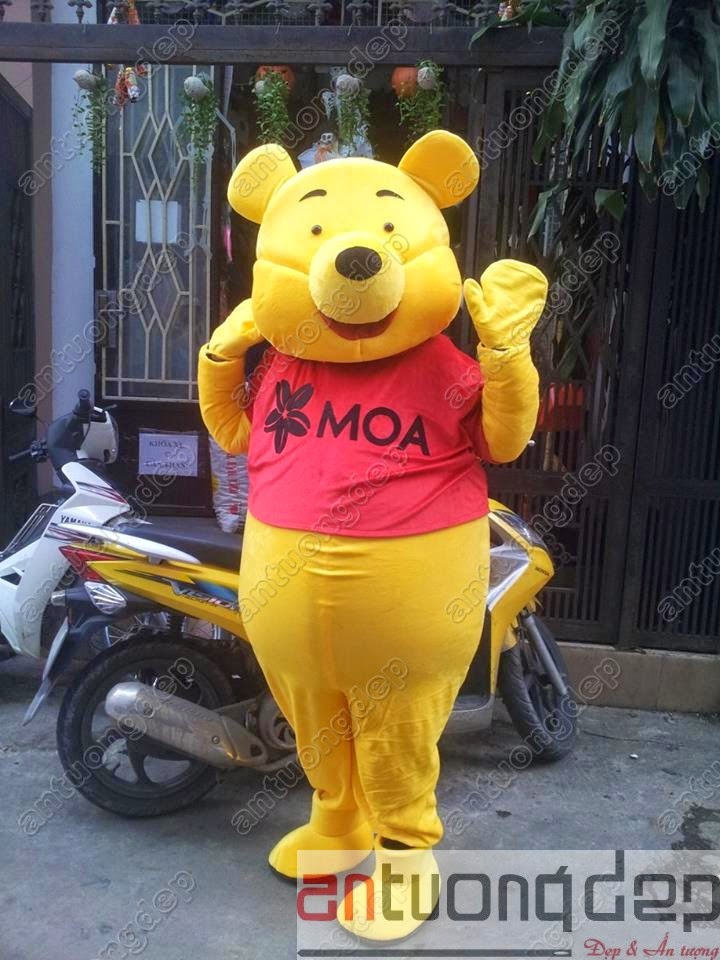 may bán thuê mascot gấu pooh giá rẻ