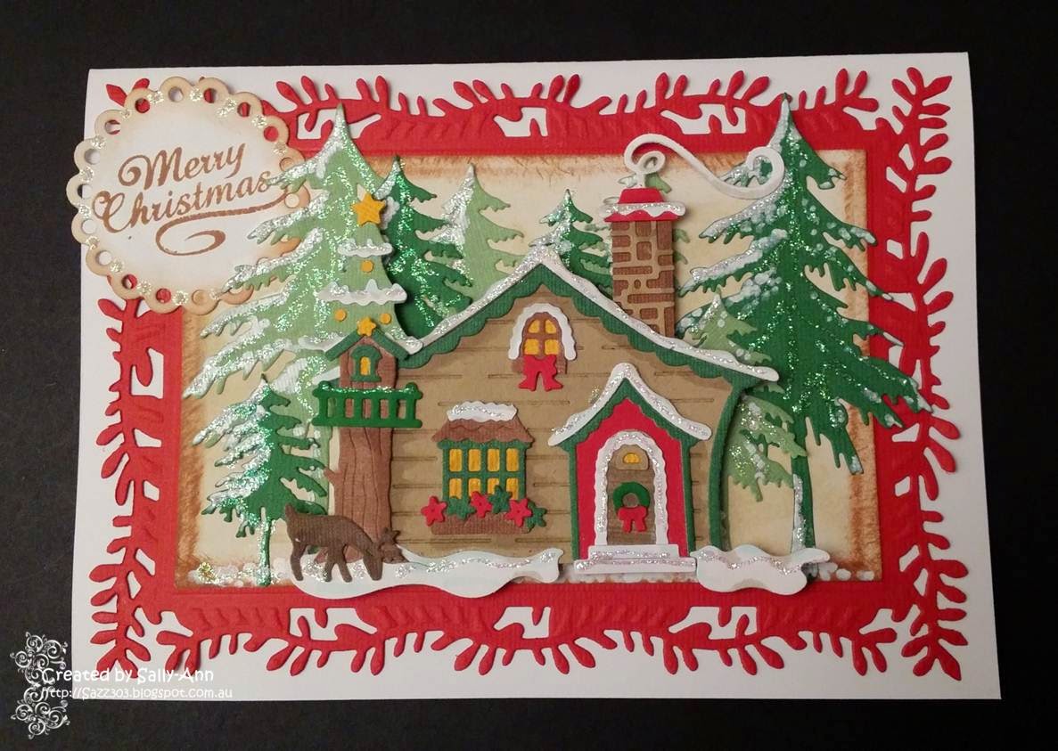 My Crafty Corner A Log Cabin Christmas Card