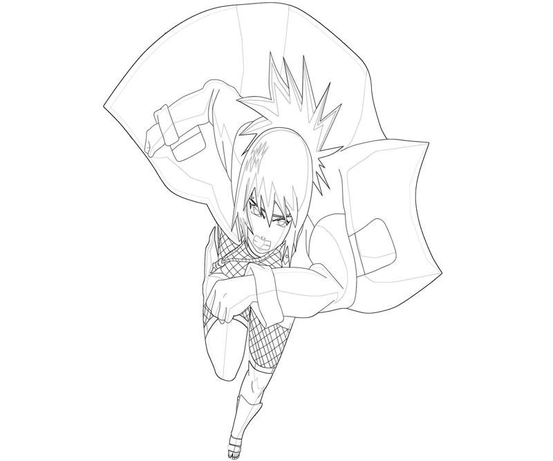 Naruto Anko Mitarashi Action Coloring Pages naruto-anko-mitarashi-action-coloring-pages
