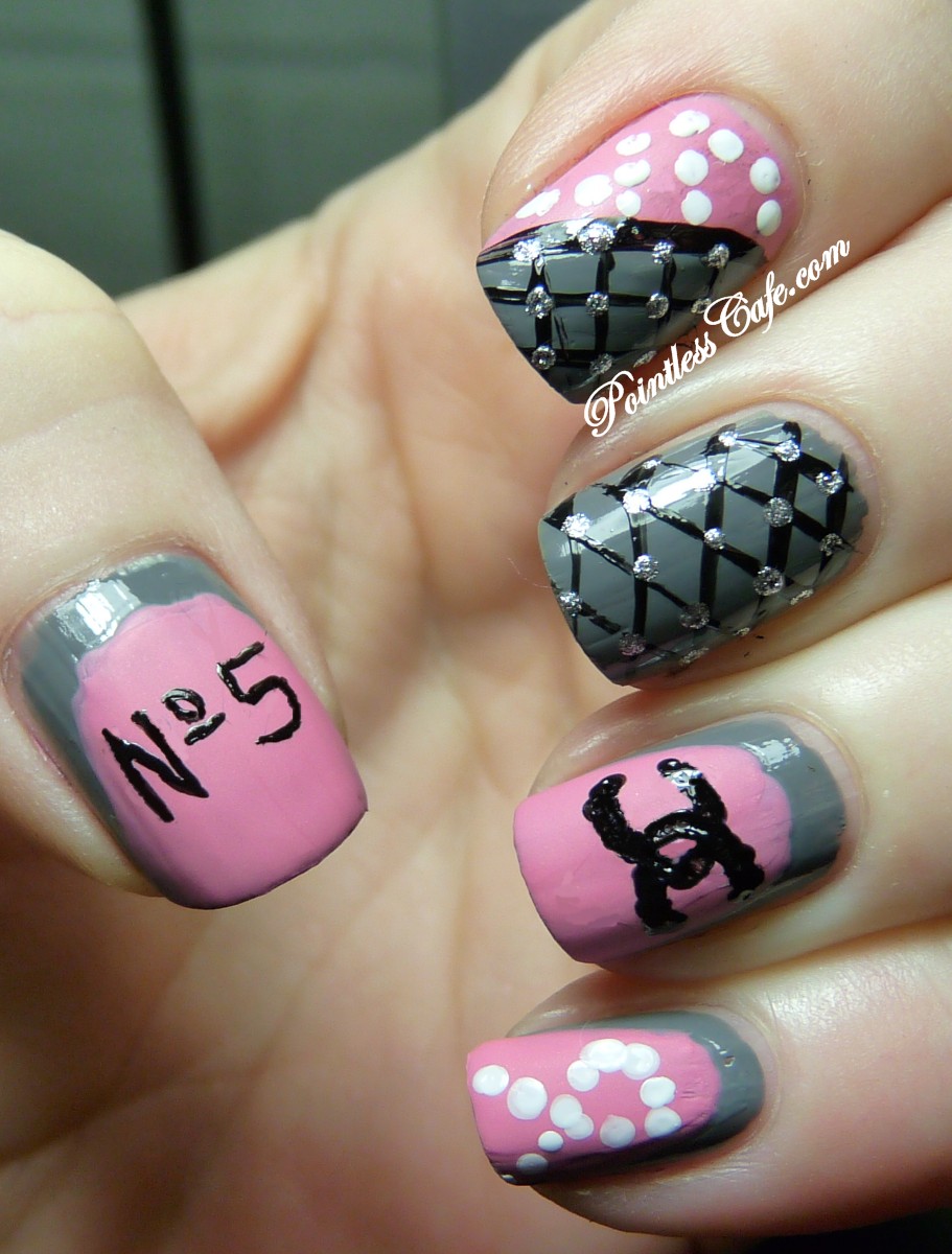 Chanel Half Moon nails