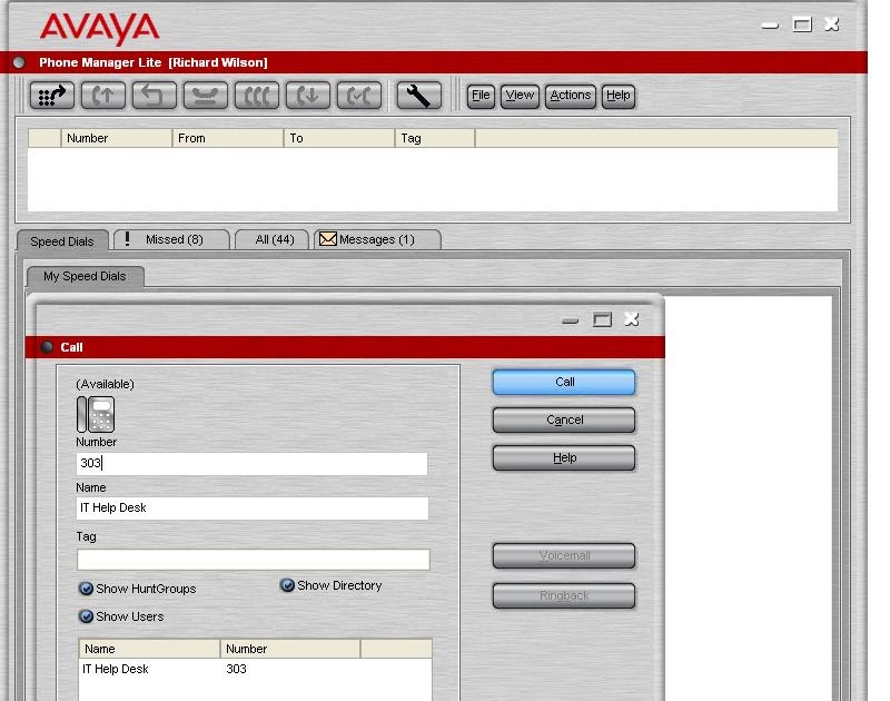 Avaya IP Office Tips Phone Manager Lite