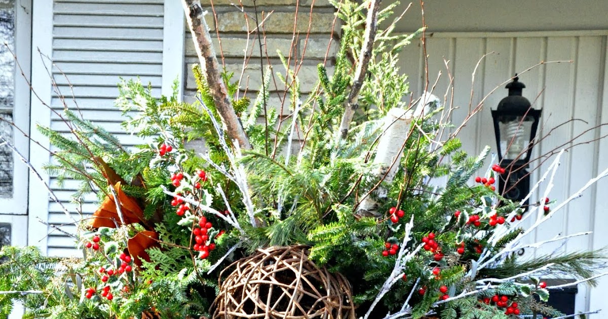 Serendipity Refined Blog Christmas Front Porch And Urn Planter