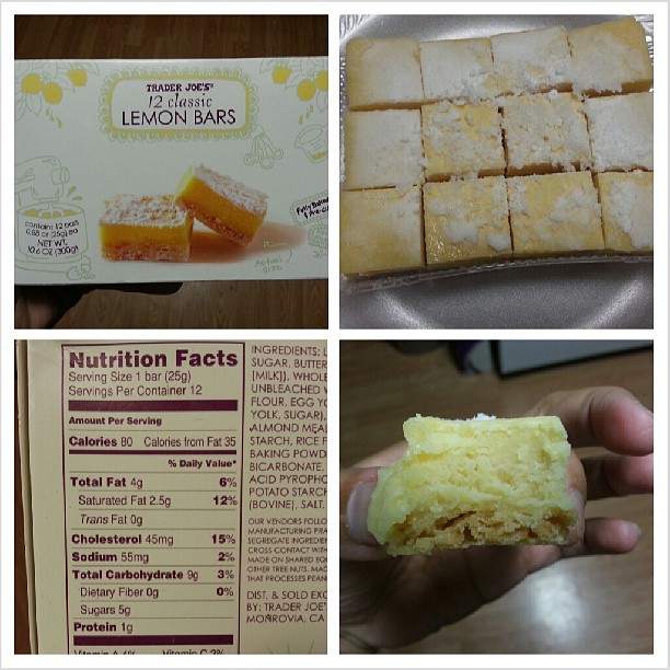Shannon's Lightening the Load Trader Joe’s Lemon Bars