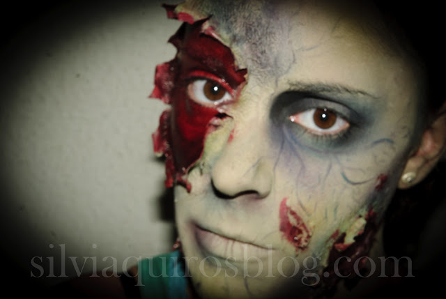 Maquillaje Halloween 14: Zombie descompuesto, Halloween Make-up 14: Decay Zombie, efectos especiales, special effects