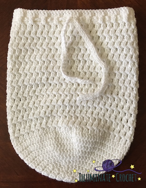 crochet cinch bag