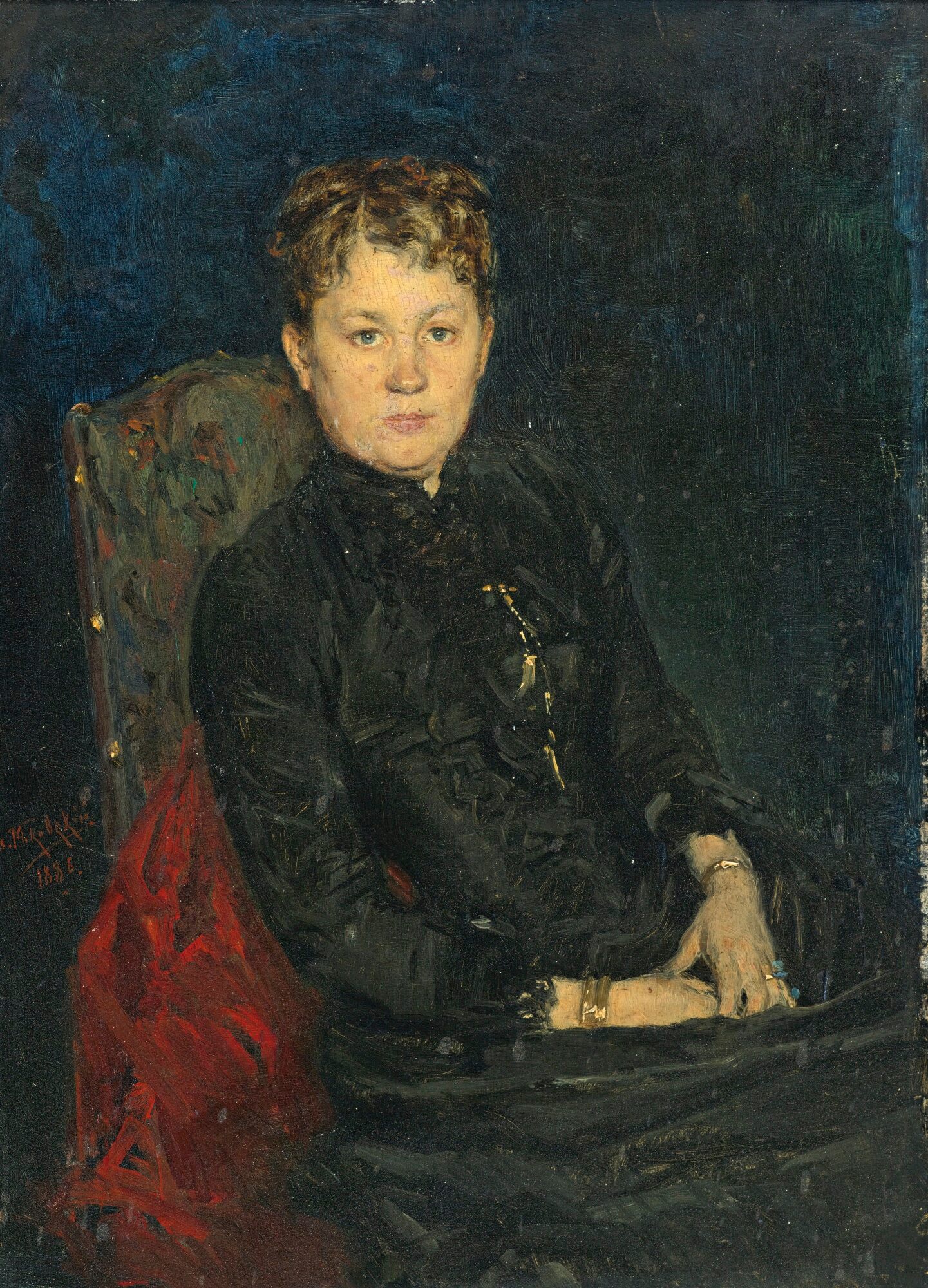Vladimir Makovsky Portrait of a woman