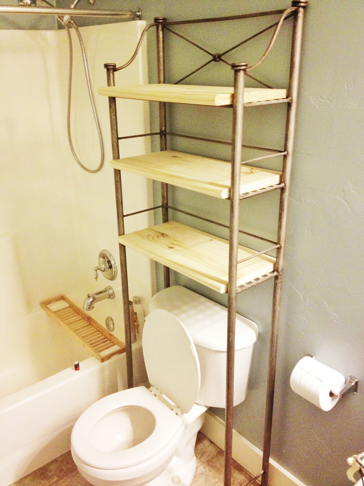 DIY Bathroom Shelf Makeover Entirely Eventful Day