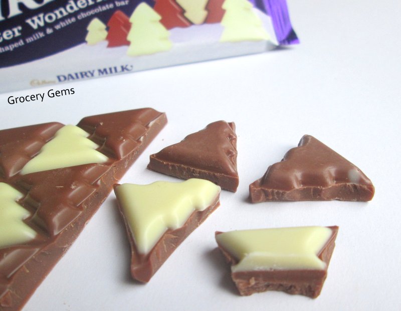 Grocery Gems New Cadbury Dairy Milk Winter Wonderland Tree Shaped