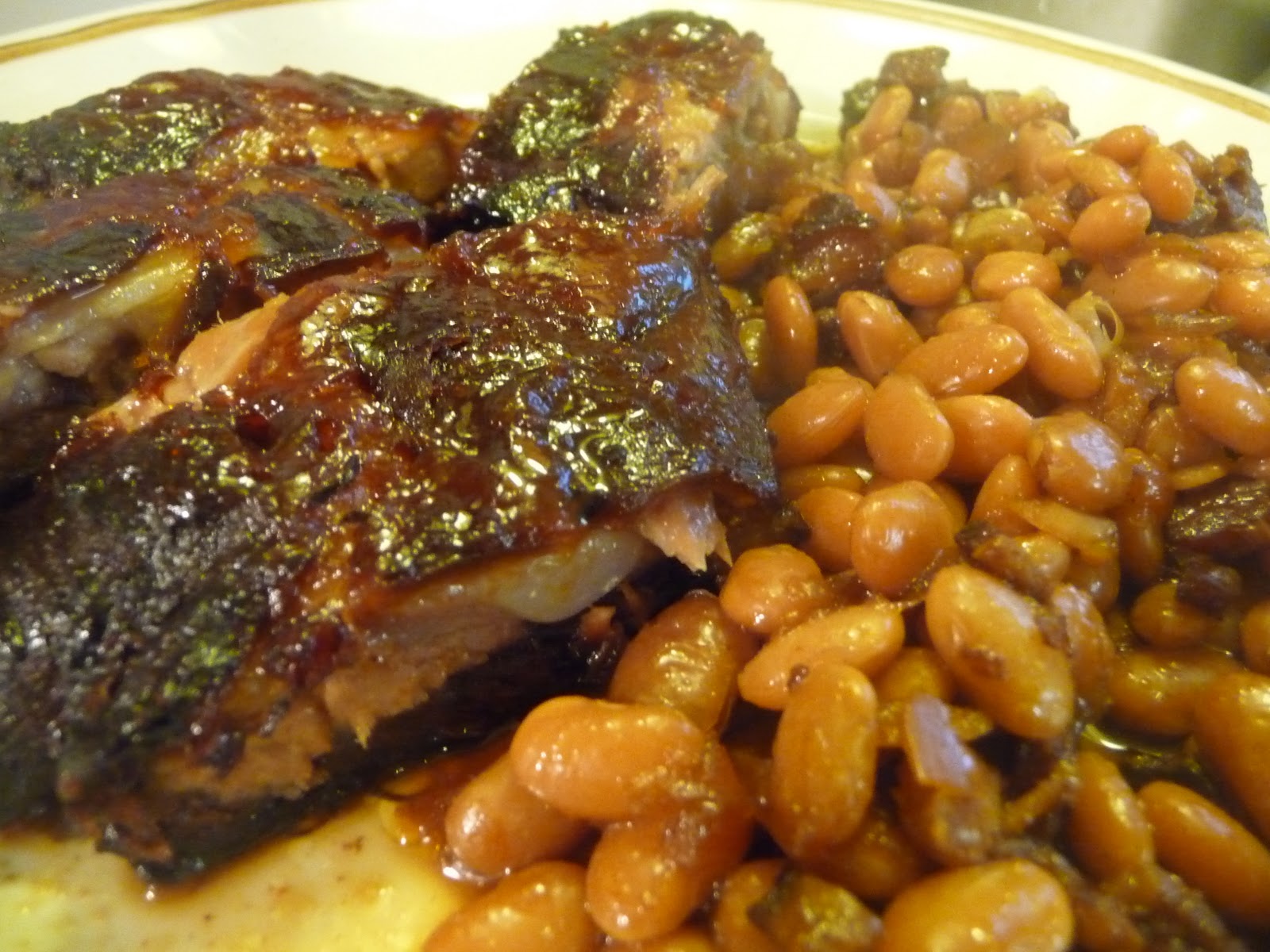 Princeton Eats Portland Baby Back Ribs and Baked Beans