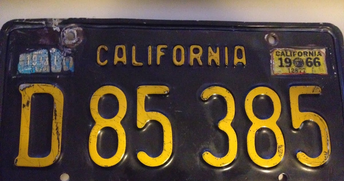 OLE BLUE California YOM Plates and the DMV