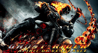 Ghost Rider Spirit of Vengeance 3D Movie 2012 Flaming Skull Poster Wallpaper in HD