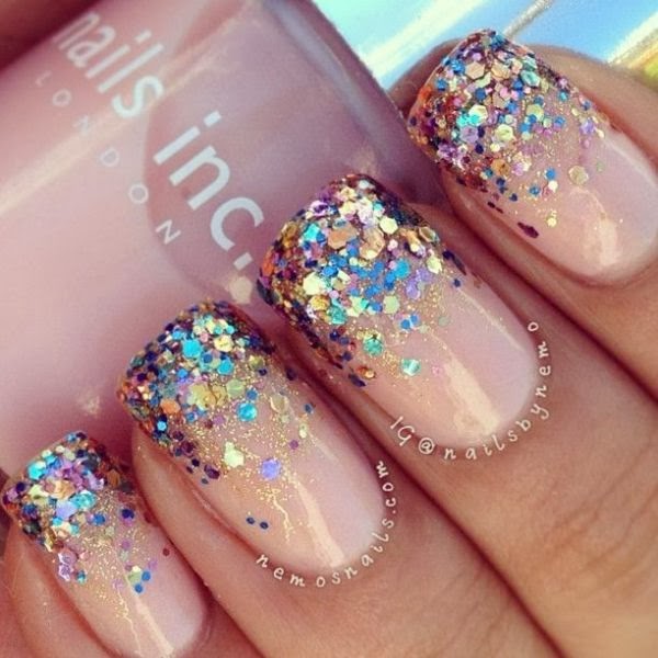 Glitter Gradient Nail Polish Tutorial | Girly Things by *e* |  @girlythingsby_e