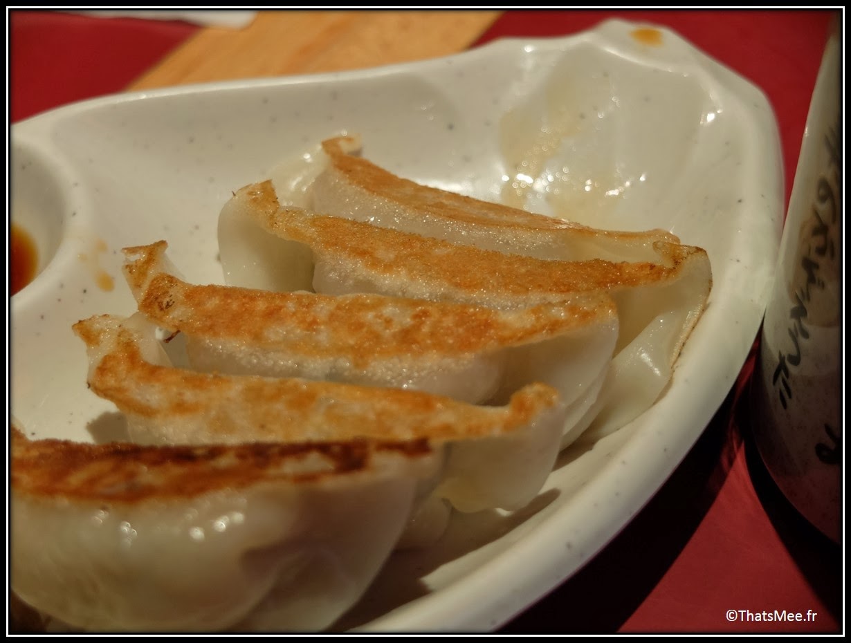 Resto Sapporo gyoza beignets frits rue Sainte Anne Paris, gastronomie plat traditionnel japonais