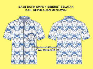 BAJU BATIK SMPN 1 SIBERUT MENTAWAI