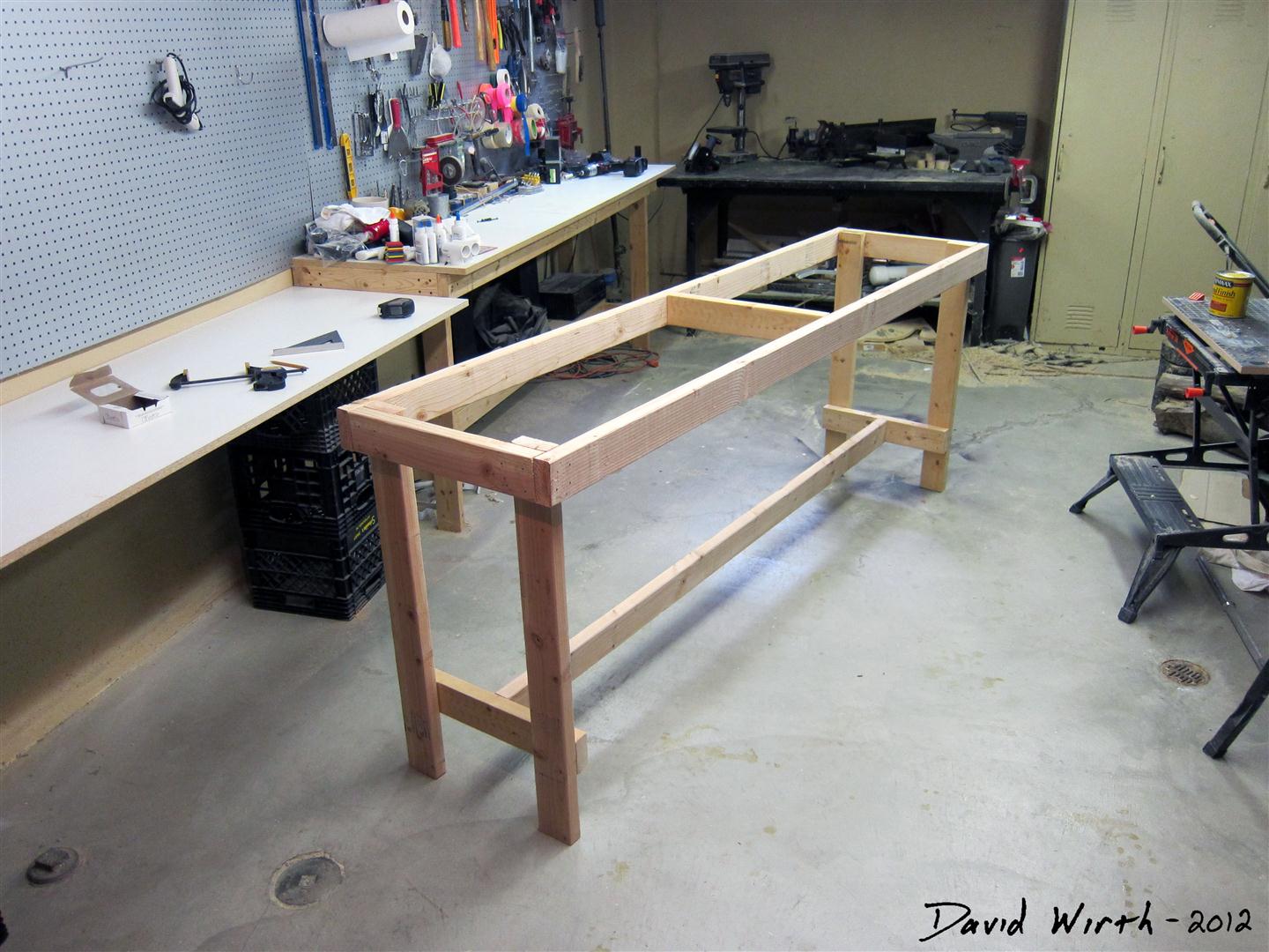 Homemade Craft Table and Workbench