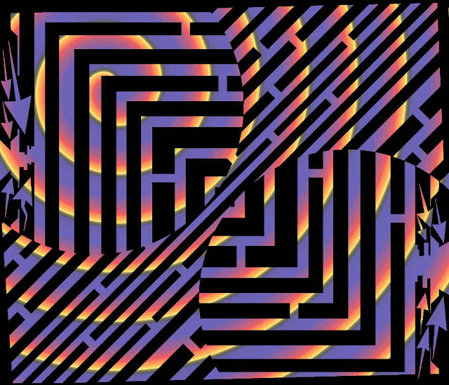 swirl pattern abstract maze