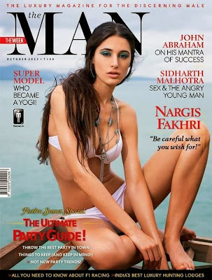 Nargis Fakhri's Dressless photoshoot from The Man magazine