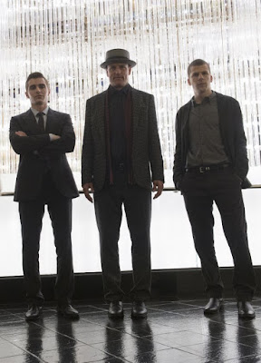 Jesse Eisenberg, Woody Harrelson and Dave Franco in Now You See Me 2