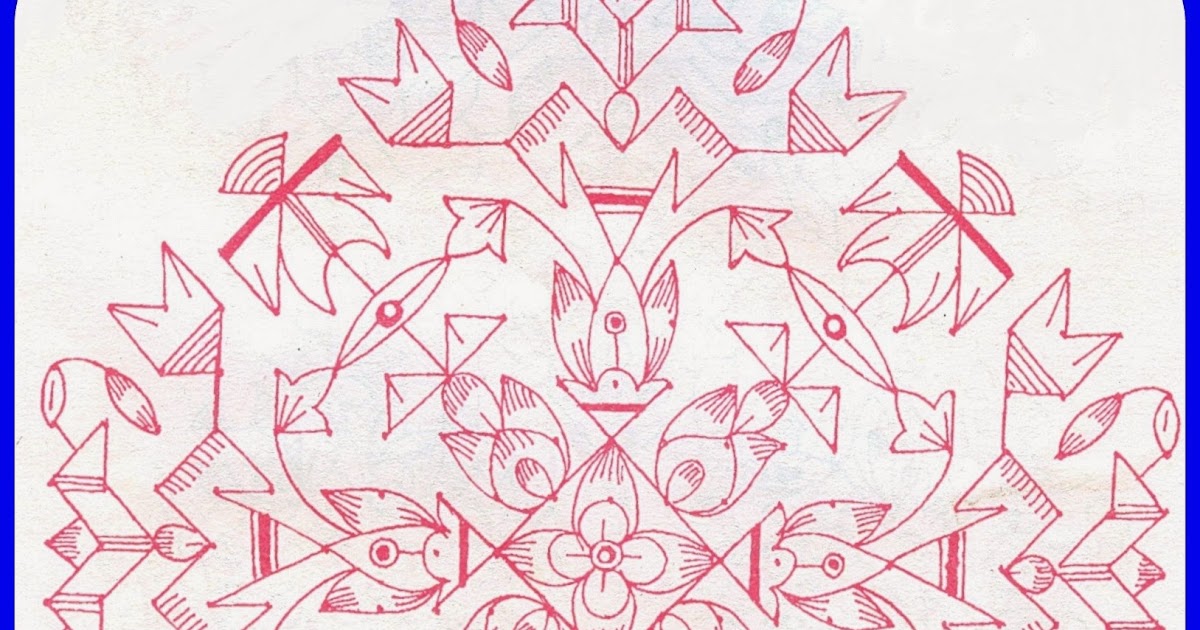 SANKRANTI RANGOLI DESIGNS WITHOUT COLORS - 2014