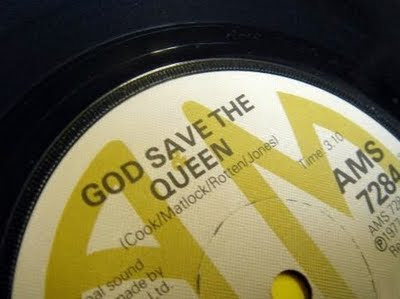 god save the queen A&M recorda 1977 original detail