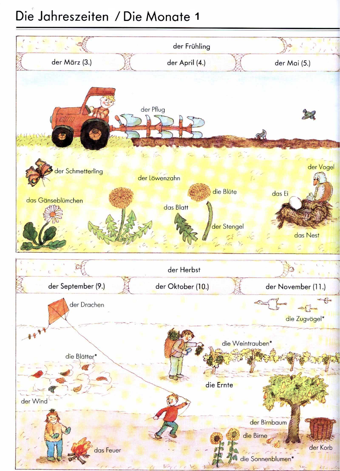 Jareszeiten+1.png (1155×1600) Deutsche grammatik, Deutsch lernen
