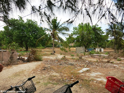 Empty plot of land on Gili Air, Indonesia