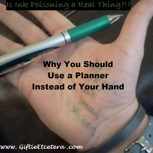 ink, ink poisoning, use a planner, using a planner, green ink, green ink pen