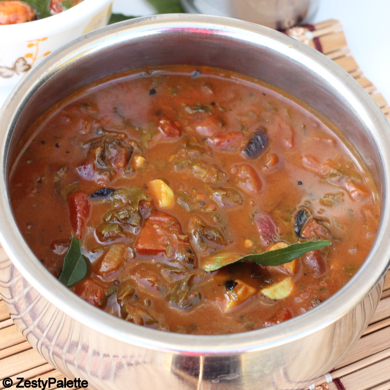 Cooks Joy Vendhaya Keerai Kuzhambu (Methi leaves in tamarind gravy)