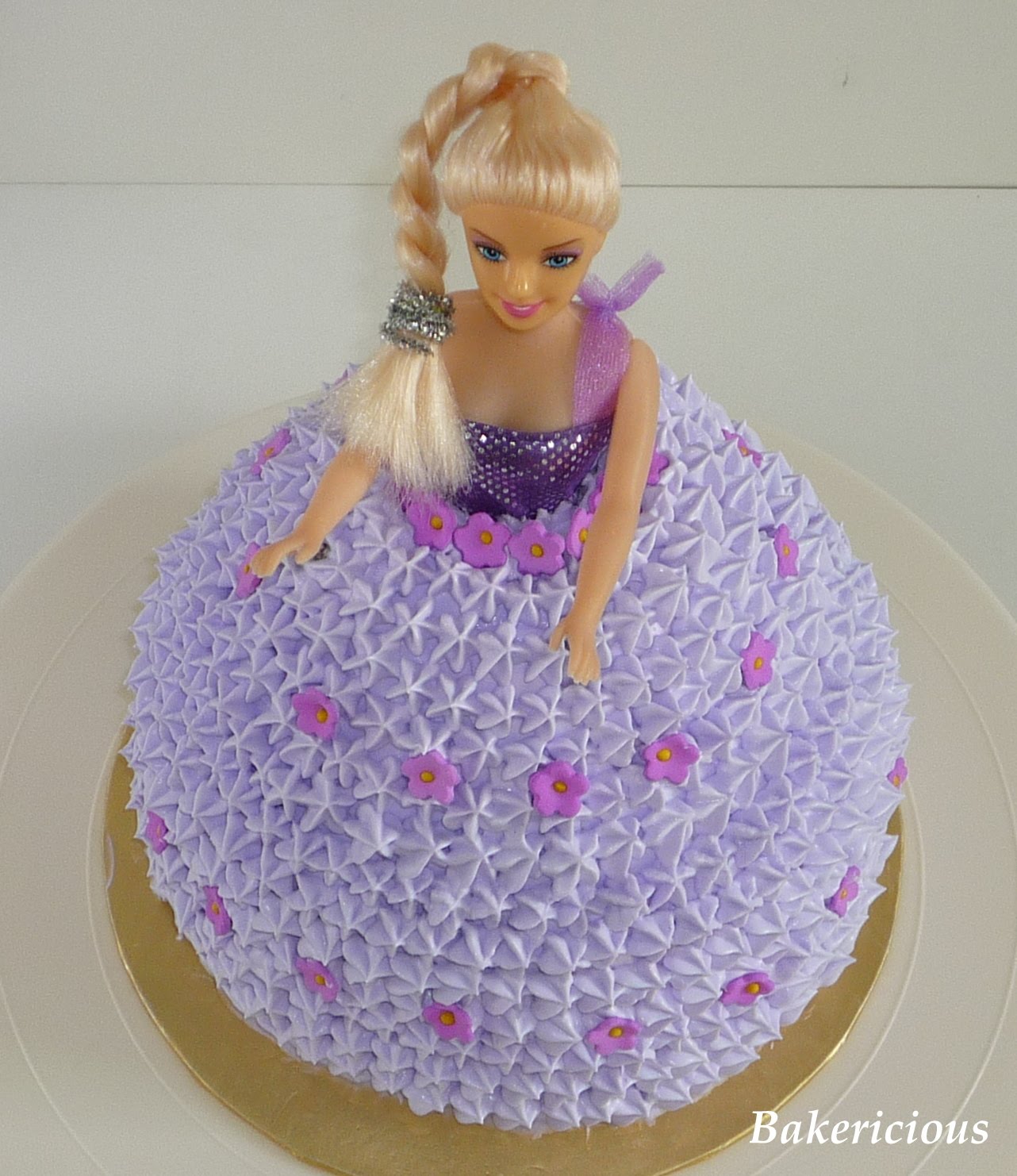 Flat Barbie Cake