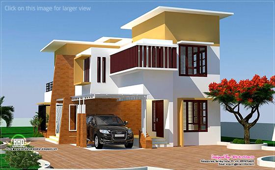 Modern home in Kerala