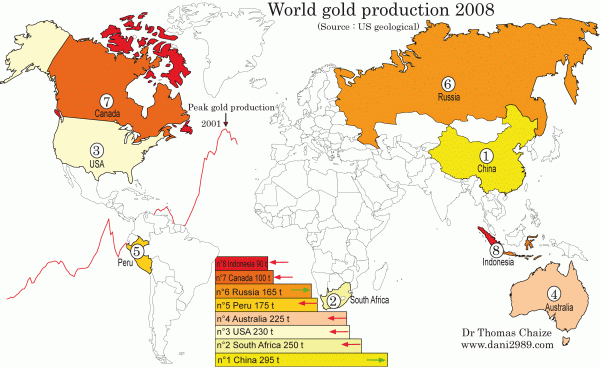 Los cinco principales países productores de oro de África - World
