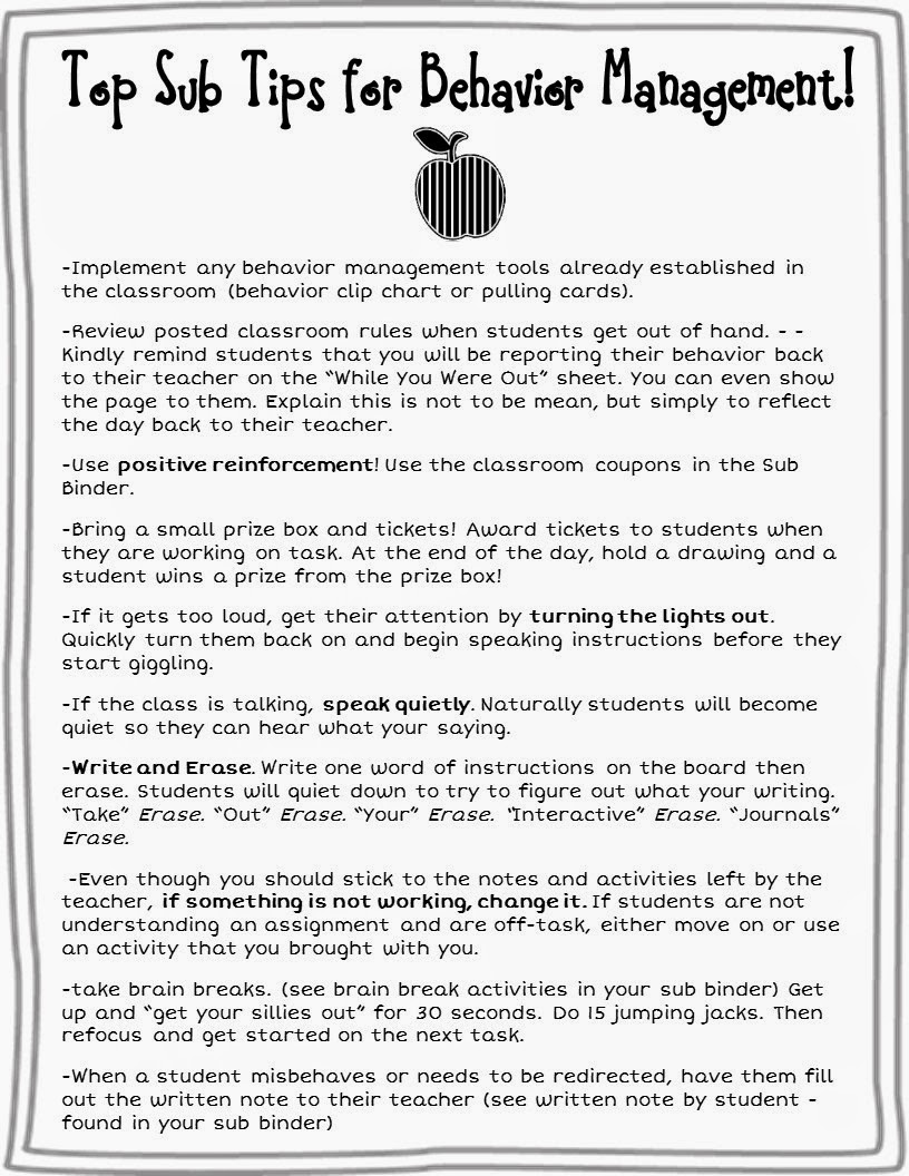 thrive subsitute classroom studentsavvy sanity teachstudentsavvy bolgehaber16