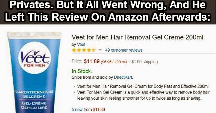 Josie S Juice The Best Amazon Review Ever Veet For Men