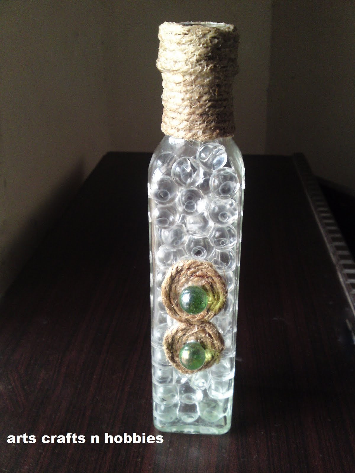 arts crafts n hobbies Empty Olive Oil Bottle Decore Tutorial