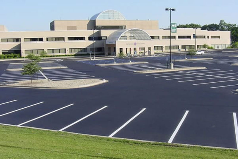 High school parking lot