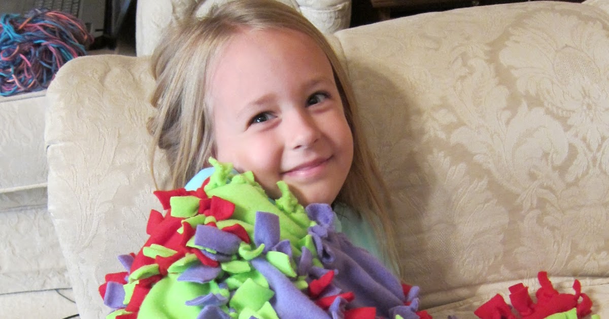 Our Family NoSew Patchwork Fleece Quilt