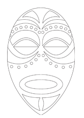 Les masques sur la personne par les stras