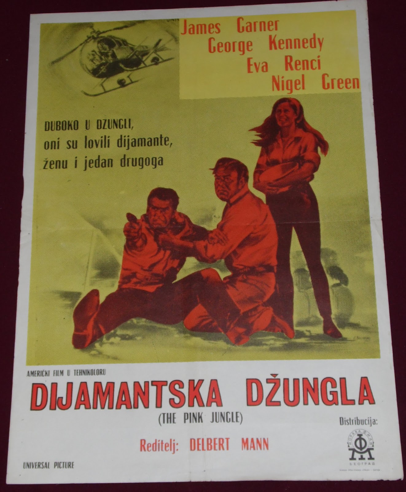 YugoRare Movie Posters The Pink Jungle (1968)