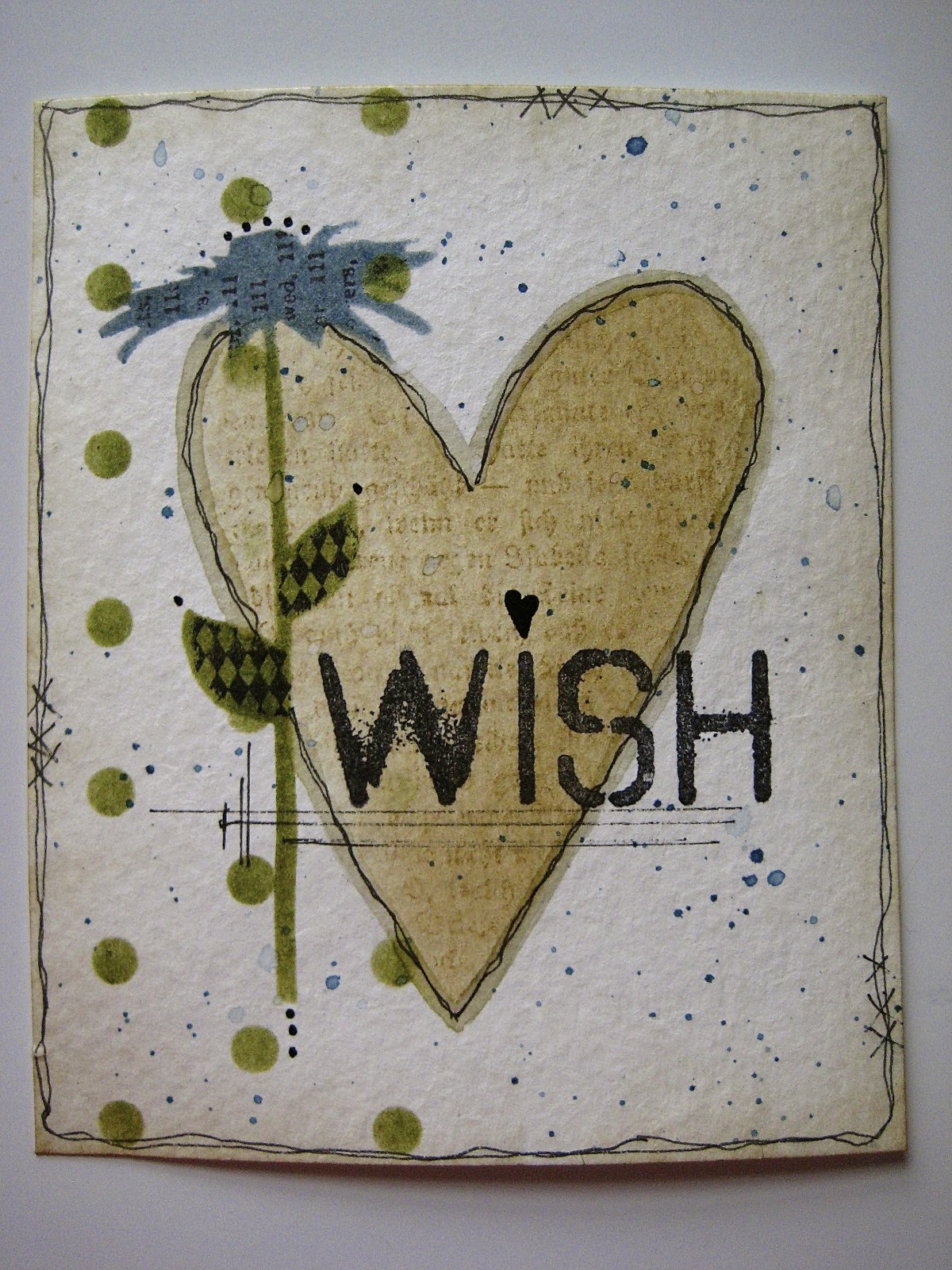 Studio 490 metallic embossing paste + lots of distress
