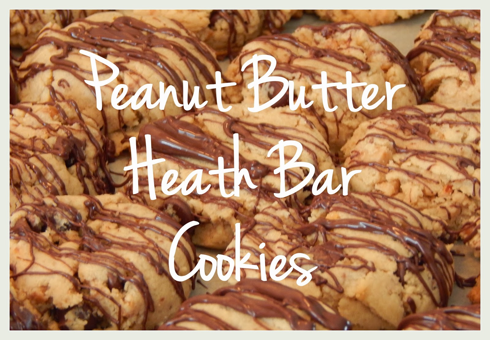 GingerBabyMama Peanut Butter Heath Bar Cookies