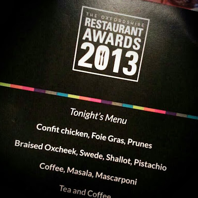 2013 Oxfordshire Restaurant Awards - FoodieOnTour