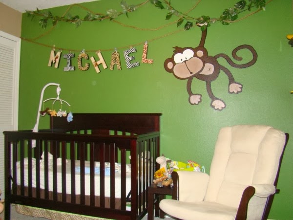 Dormitorios de bebé tema la jungla - Ideas para decorar dormitorios