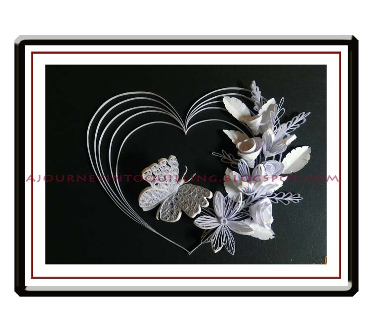 A Journey into Quilling & Paper Crafting Black & White Quilled