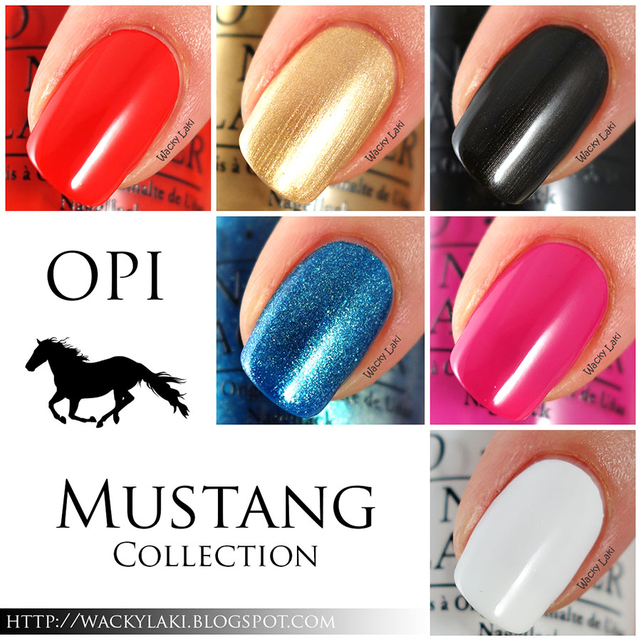 opi ford mustang collection swatches