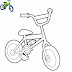 Desenho de Bicicleta para Colorir