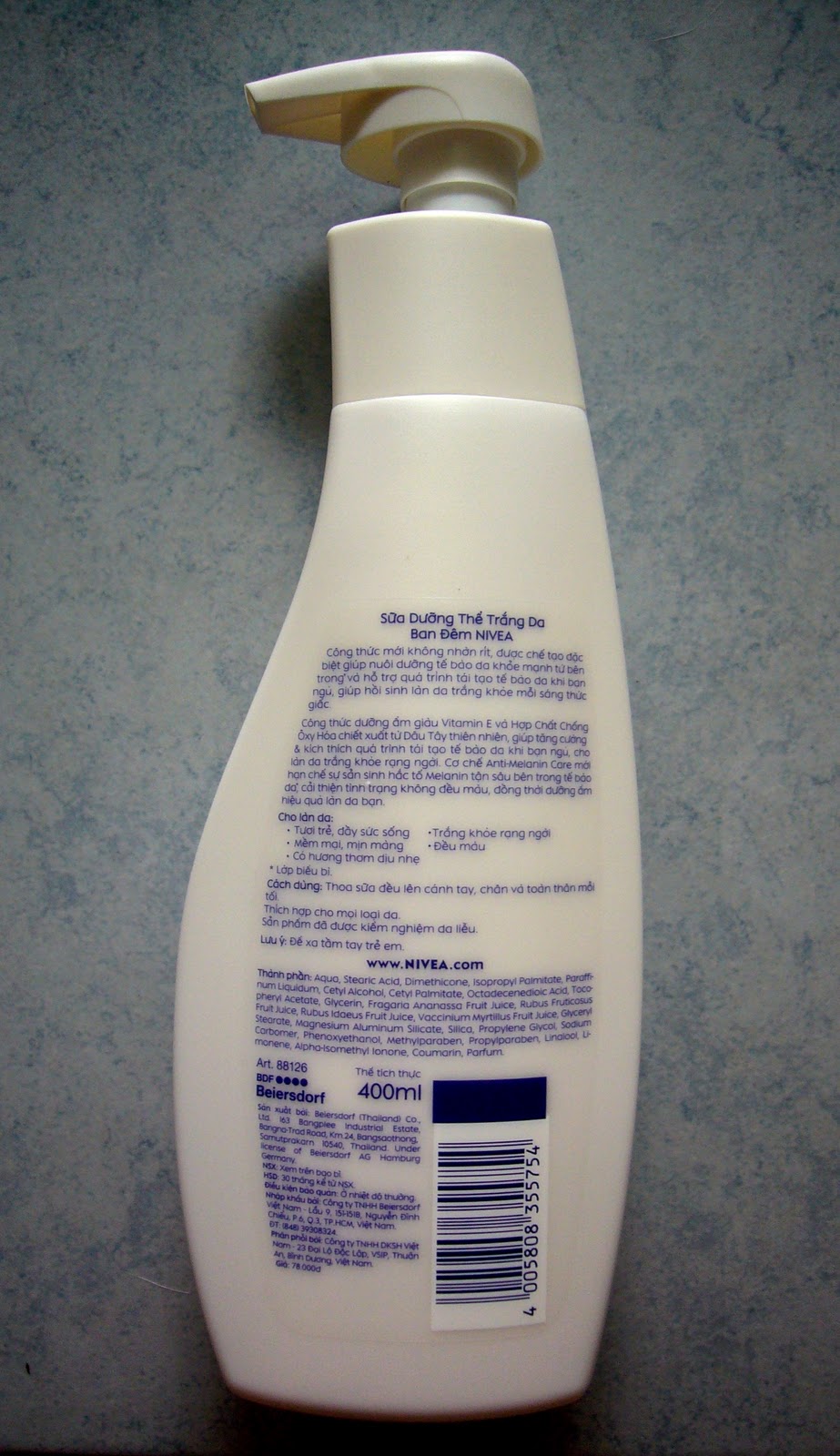 Sleepy Lah Nivea Whitening Night Body Lotion