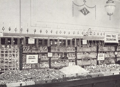 Christmas decorations at Woolworths